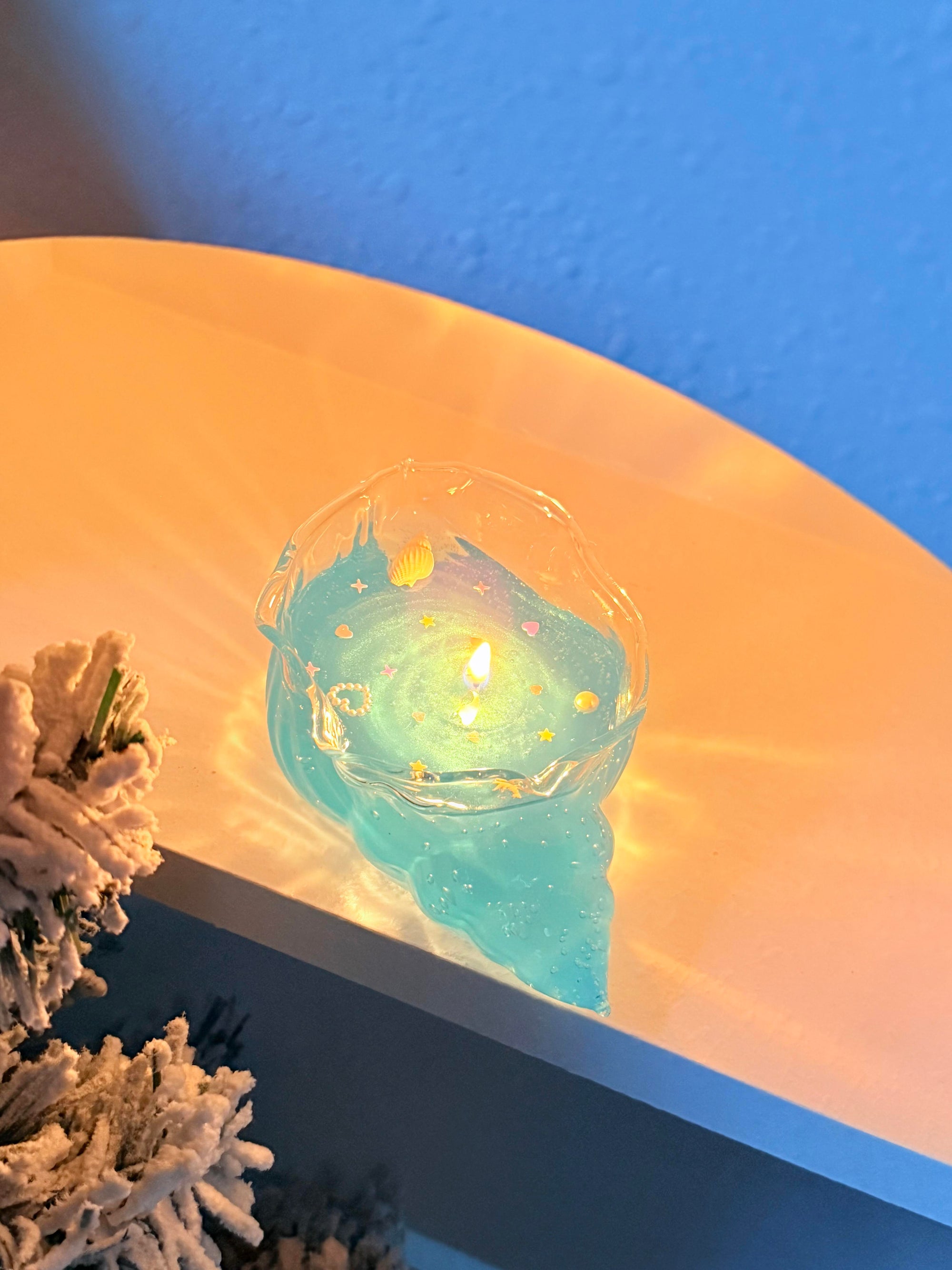 Creative Shell Scented Candle（Transparent snail shell） - Perfect for Birthday & Valentine's Day, Long-lasting Home Fragrance
