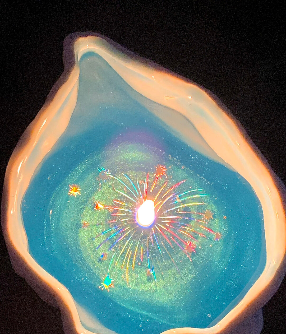 Creative Shell Scented Candle（Fireworks in the ocean） - Perfect for Birthday & Valentine's Day, Long-lasting Home Fragrance