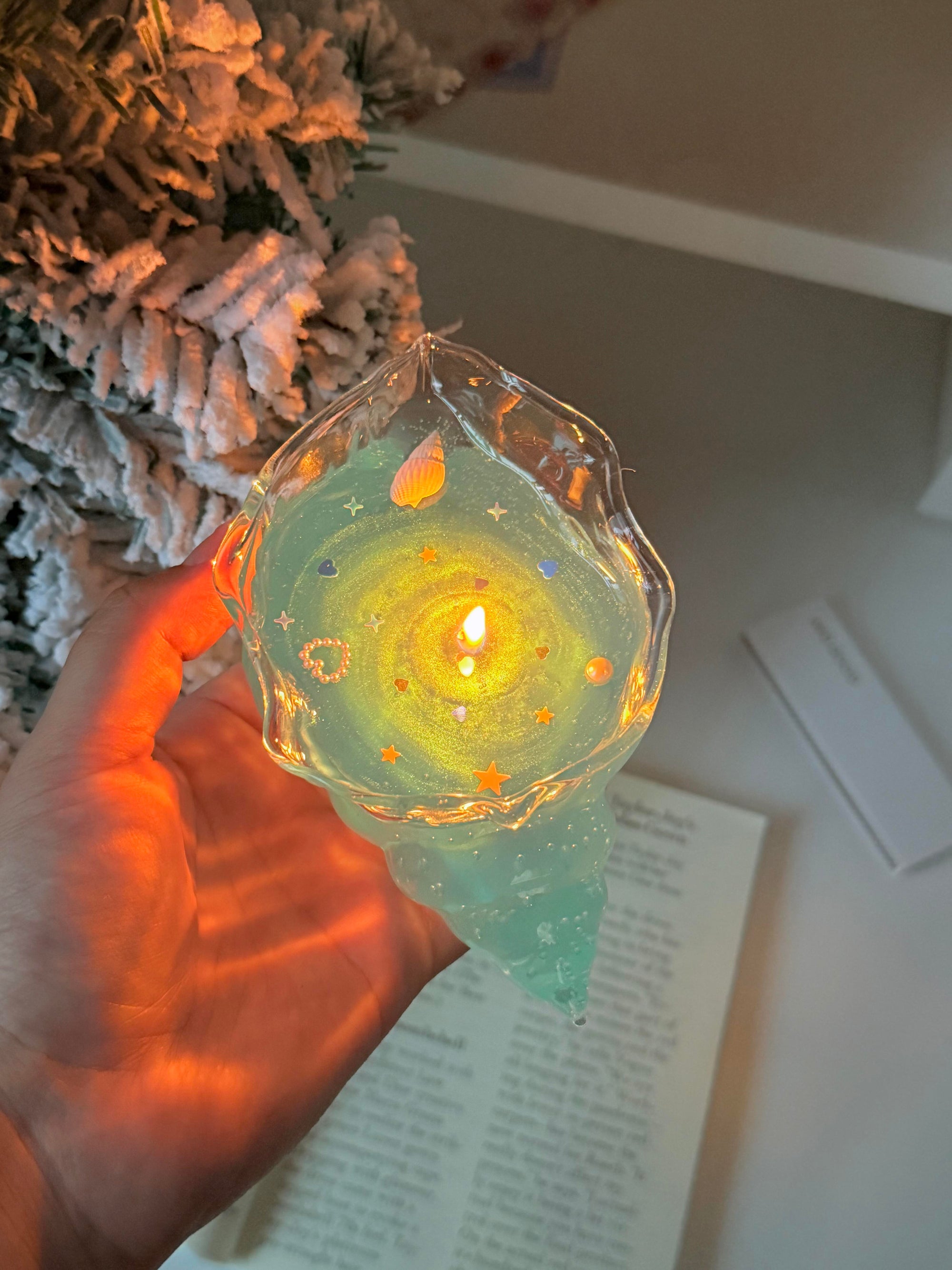 Creative Shell Scented Candle（Transparent snail shell） - Perfect for Birthday & Valentine's Day, Long-lasting Home Fragrance