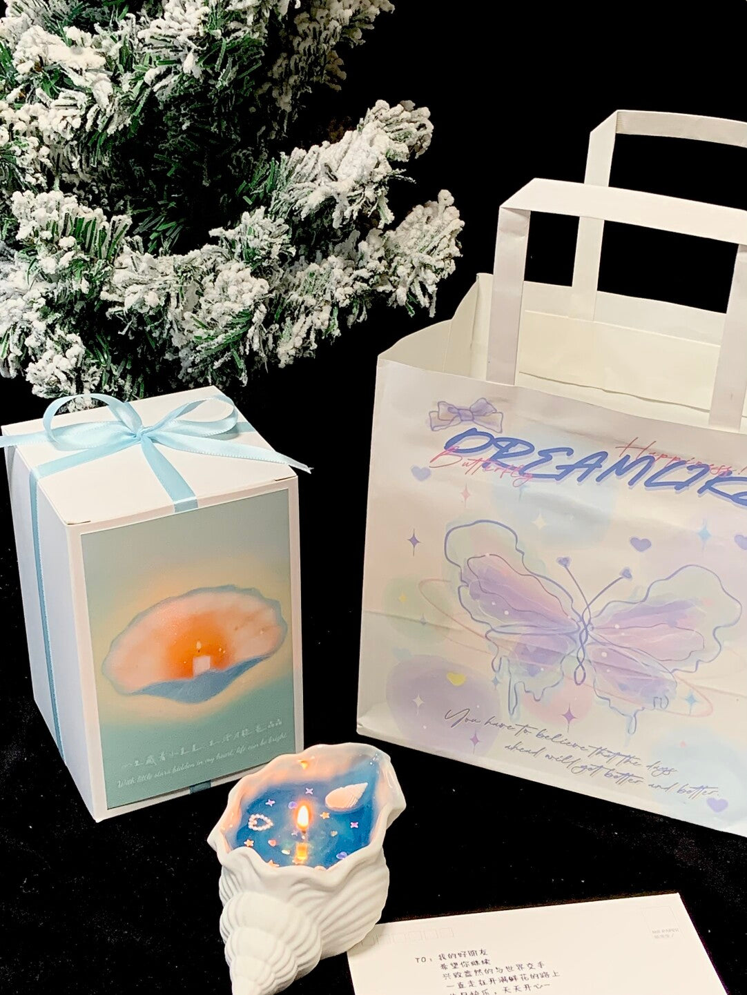 Creative Shell Scented Candle （small boat in the ocean）- Perfect for Birthday & Valentine's Day, Long-lasting Home Fragrance