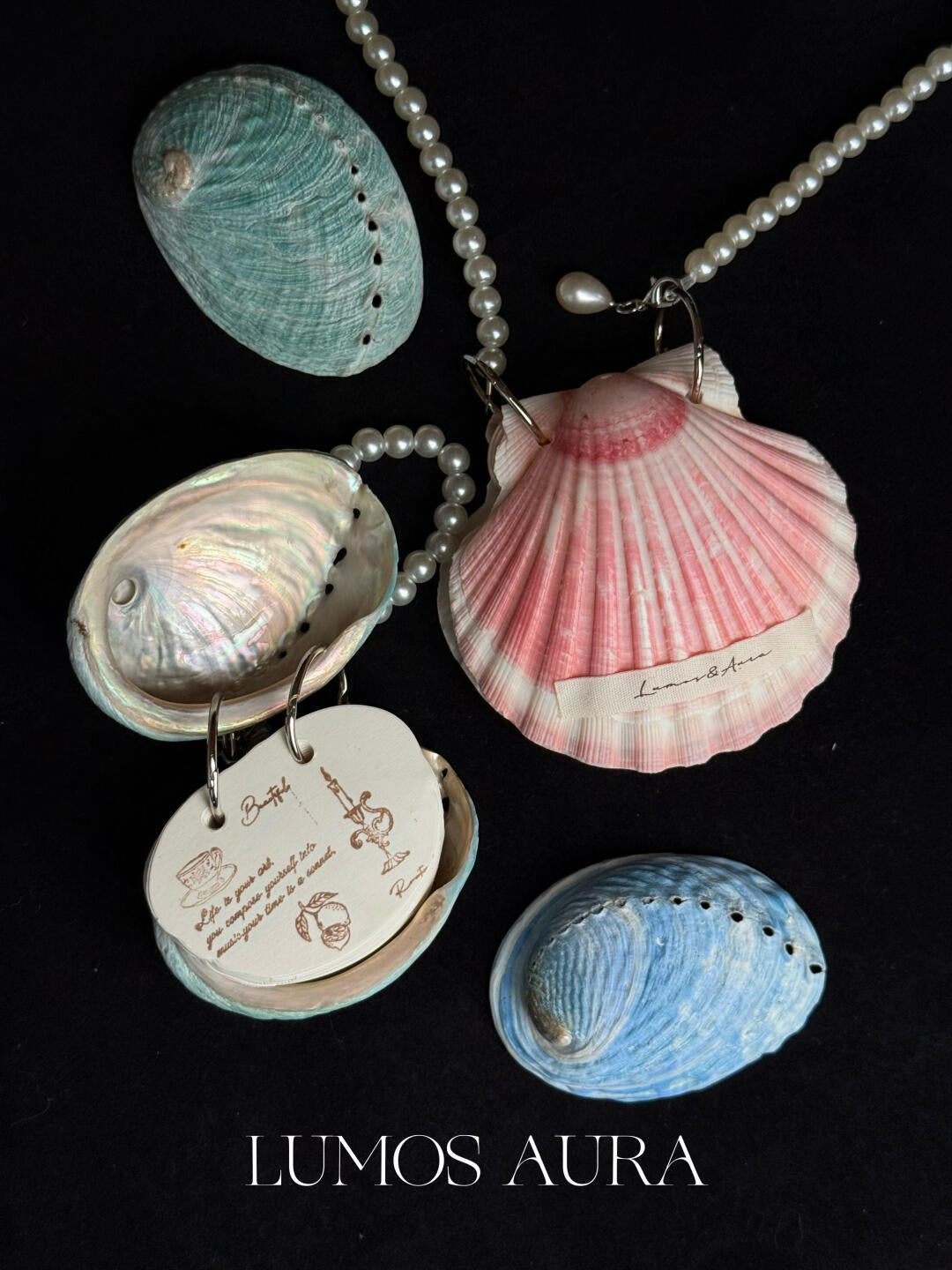 Natural abalone shell journal （hand made High-quality appearance-oriented journal book）