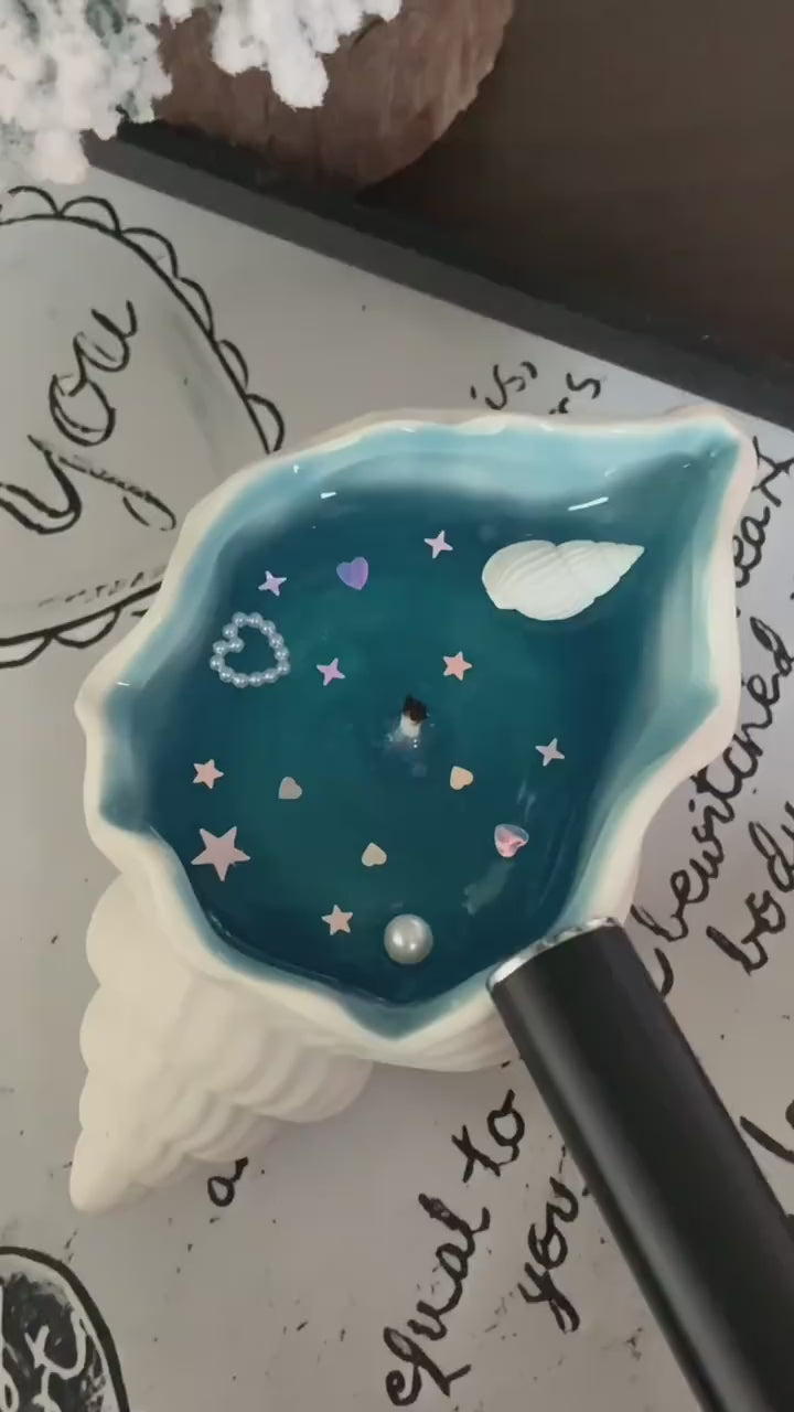 Creative Shell Scented Candle （small boat in the ocean）- Perfect for Birthday & Valentine's Day, Long-lasting Home Fragrance
